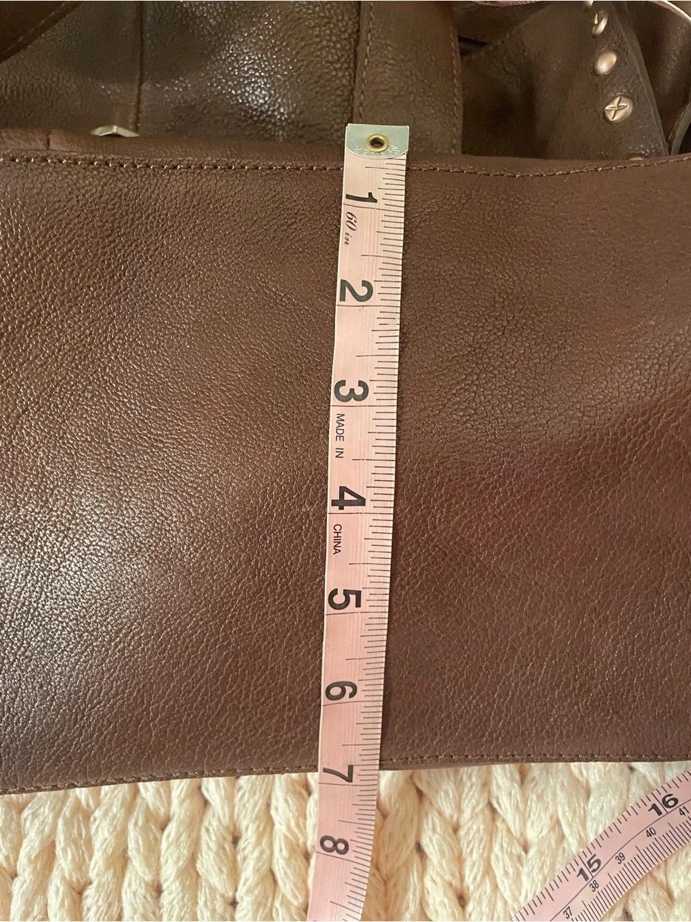 We The Free Shay Stud Tote. Genuine Leather and Suede. Like New!